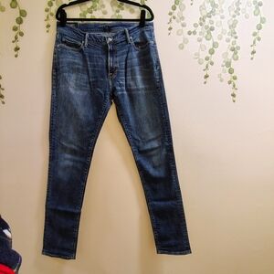 Abercrombie & Fitch Men's Dark Blue Skinny Jeans